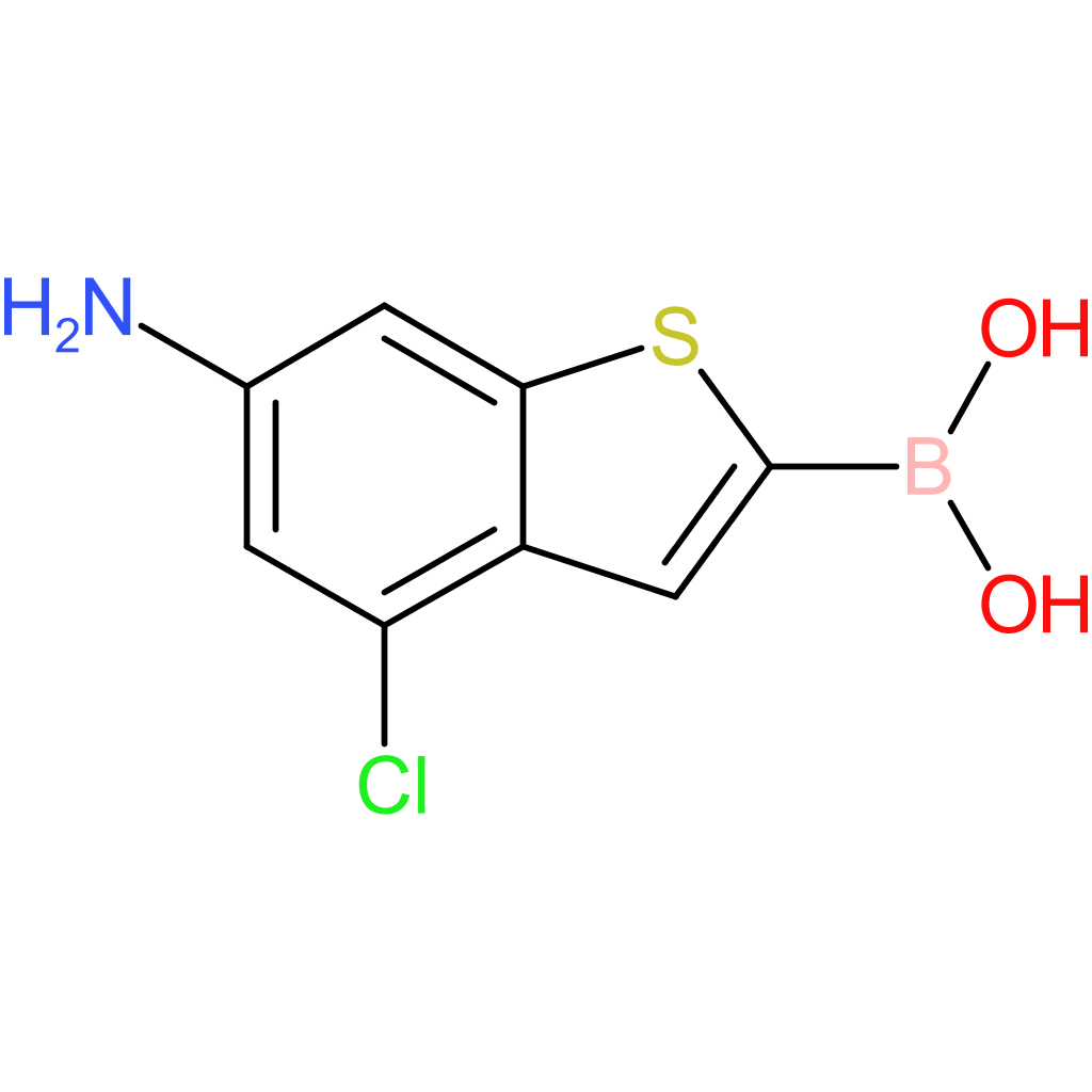 (6-amino-4-chloro-1-benzothiophen-2-yl)boronic acid