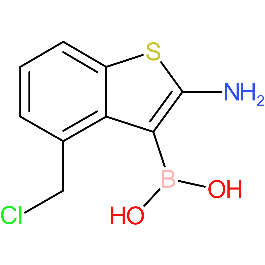2-amino-4-(chloromethyl)benzothiophene-3-boronic acid