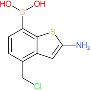 2-amino-4-(chloromethyl)benzothiophene-7-boronic acid