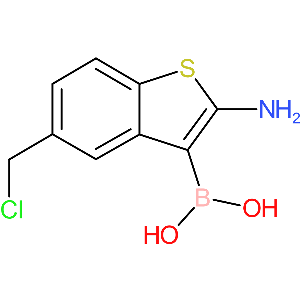 2-amino-5-(chloromethyl)benzothiophene-3-boronic acid