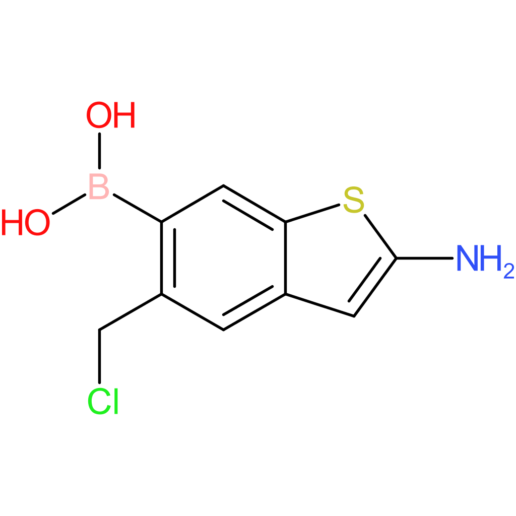 2-amino-5-(chloromethyl)benzothiophene-6-boronic acid