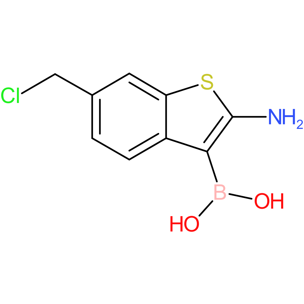 2-amino-6-(chloromethyl)benzothiophene-3-boronic acid