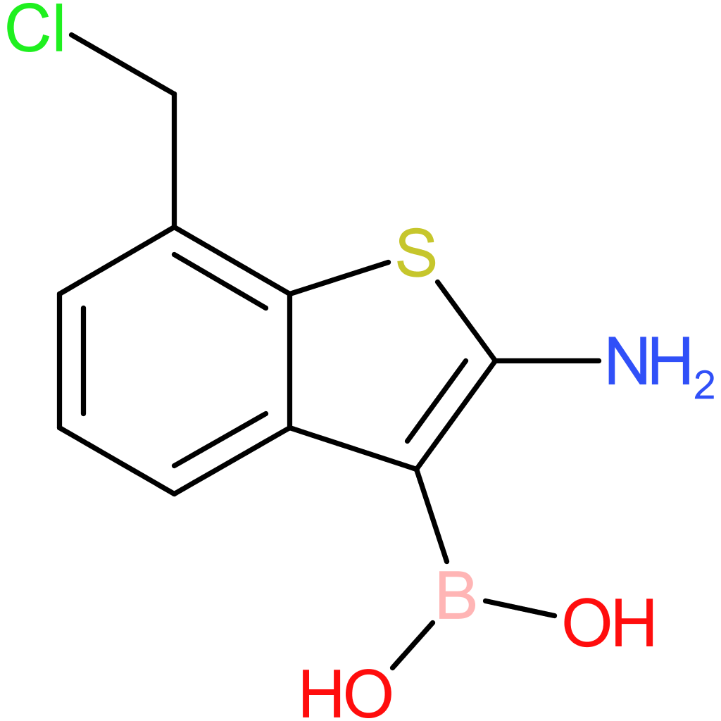 2-amino-7-(chloromethyl)benzothiophene-3-boronic acid