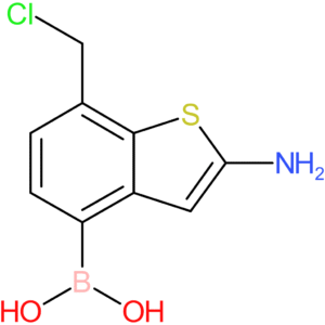 2-amino-7-(chloromethyl)benzothiophene-4-boronic acid