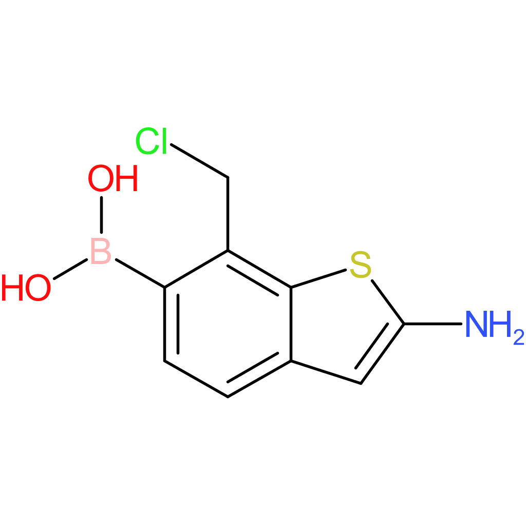 2-amino-7-(chloromethyl)benzothiophene-6-boronic acid