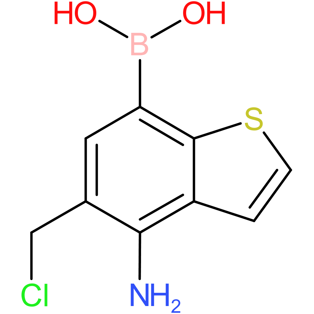 4-amino-5-(chloromethyl)benzothiophene-7-boronic acid