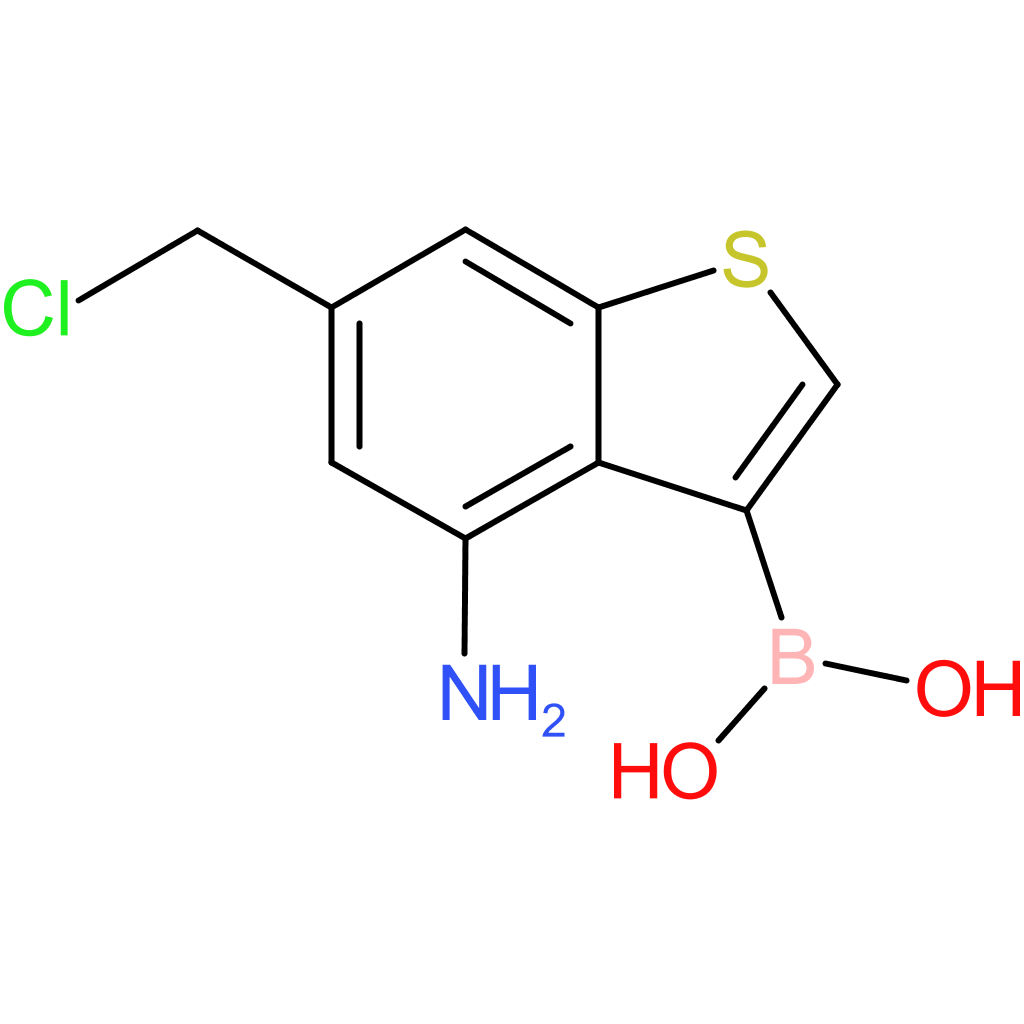 4-amino-6-(chloromethyl)benzothiophene-3-boronic acid