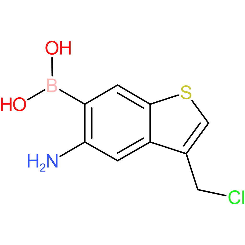 5-amino-3-(chloromethyl)benzothiophene-6-boronic acid