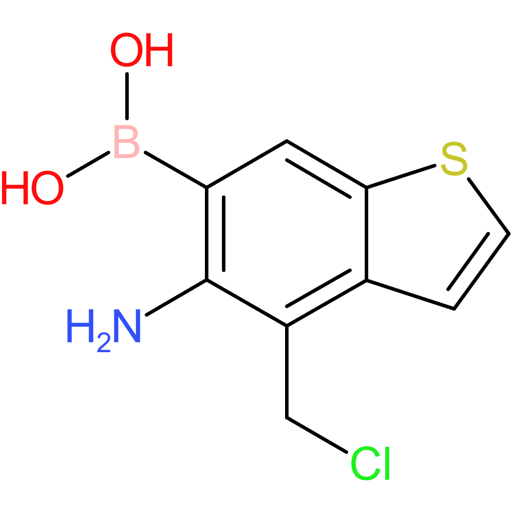 5-amino-4-(chloromethyl)benzothiophene-6-boronic acid