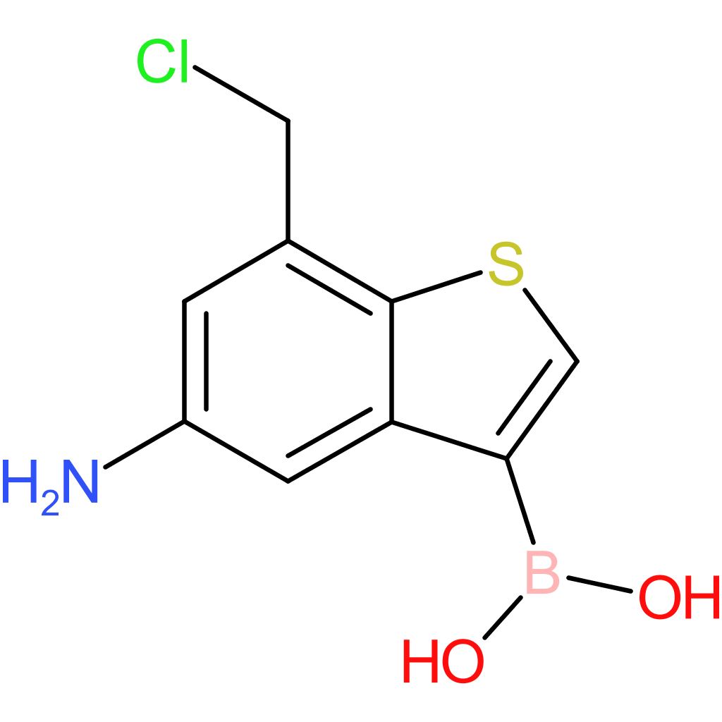5-amino-7-(chloromethyl)benzothiophene-3-boronic acid