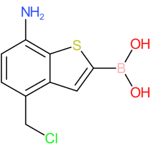 7-amino-4-(chloromethyl)benzothiophene-2-boronic acid