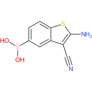2-amino-3-cyanobenzothiophene-5-boronic acid