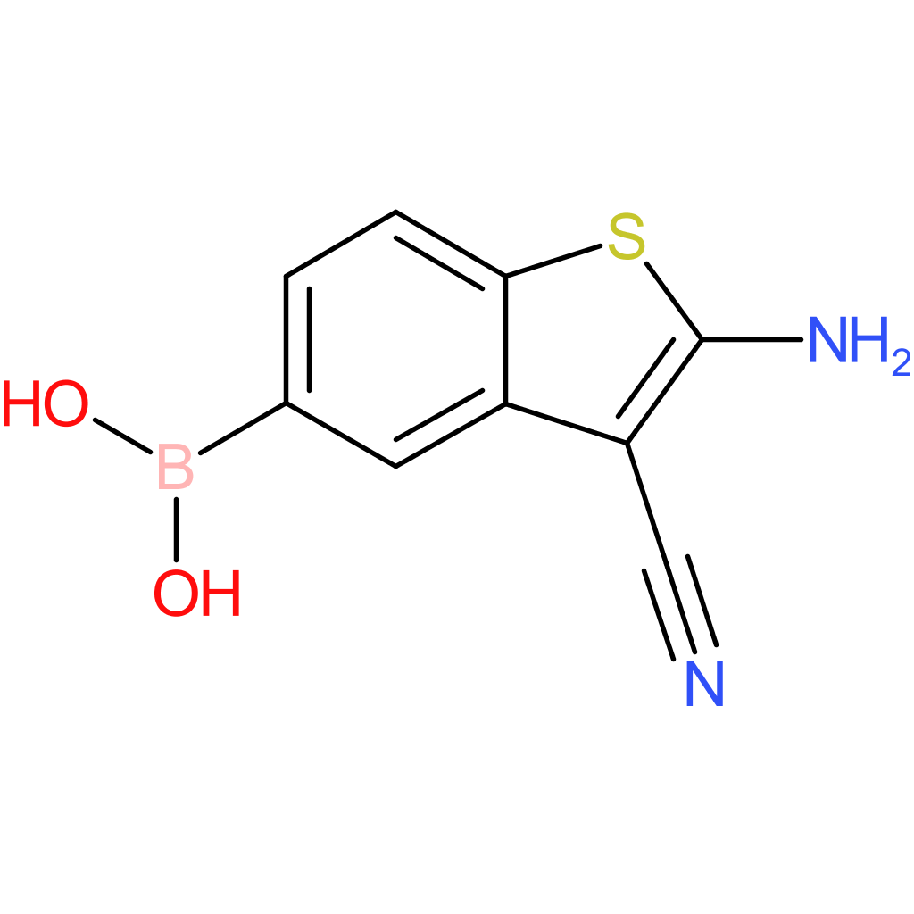 2-amino-3-cyanobenzothiophene-5-boronic acid