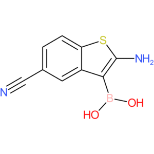2-amino-5-cyanobenzothiophene-3-boronic acid