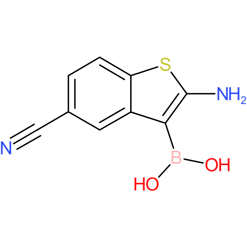 2-amino-5-cyanobenzothiophene-3-boronic acid