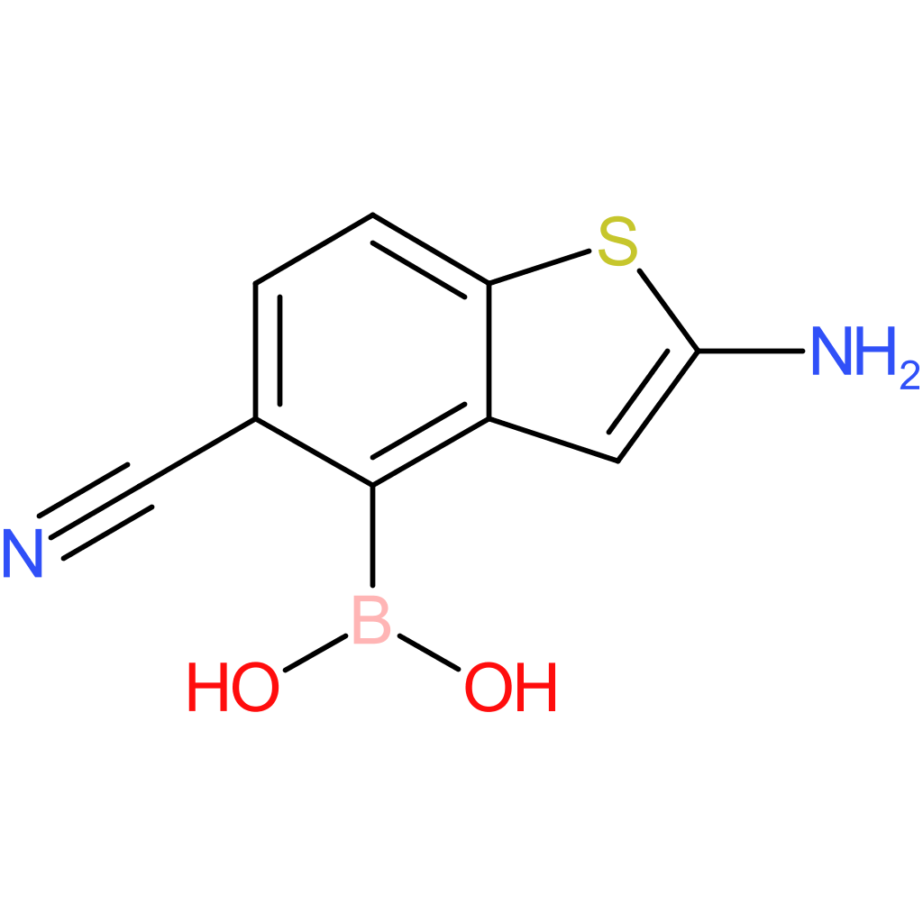 2-amino-5-cyanobenzothiophene-4-boronic acid