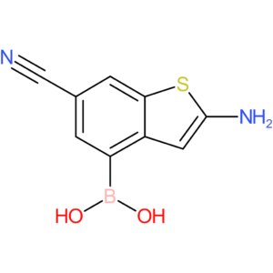 2-amino-6-cyanobenzothiophene-4-boronic acid