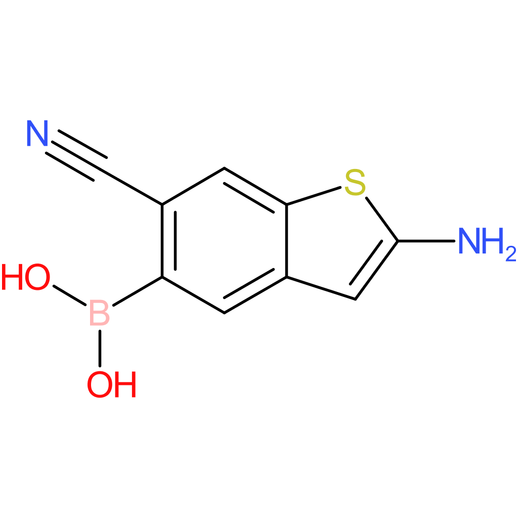 2-amino-6-cyanobenzothiophene-5-boronic acid