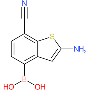 2-amino-7-cyanobenzothiophene-4-boronic acid