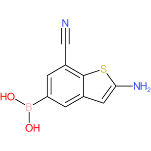 2-amino-7-cyanobenzothiophene-5-boronic acid