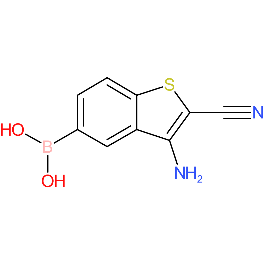 3-amino-2-cyanobenzothiophene-5-boronic acid