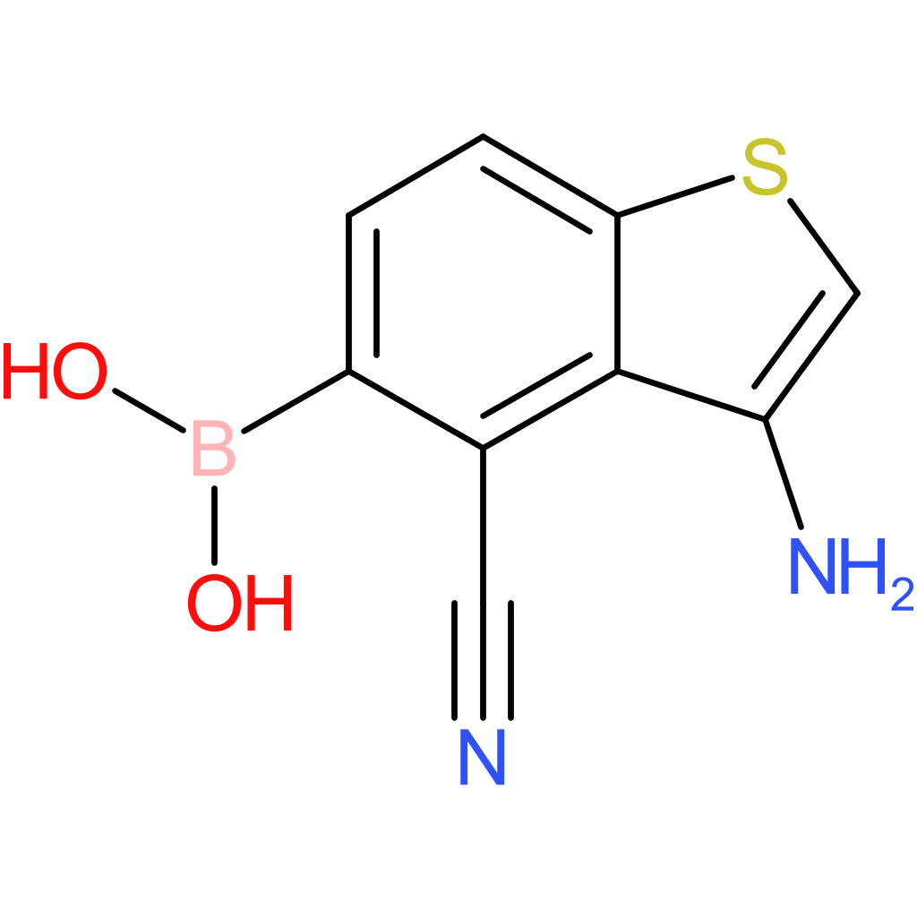 3-amino-4-cyanobenzothiophene-5-boronic acid