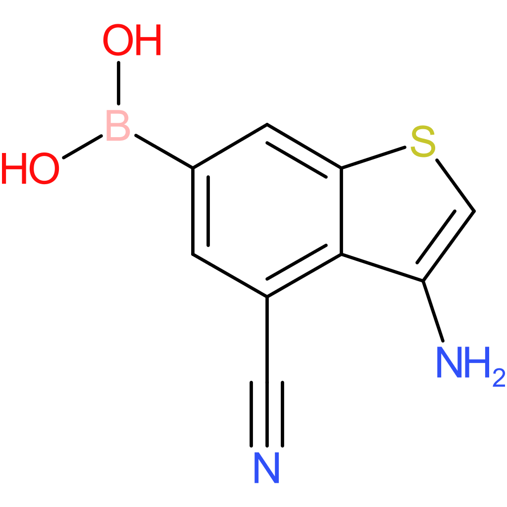 3-amino-4-cyanobenzothiophene-6-boronic acid