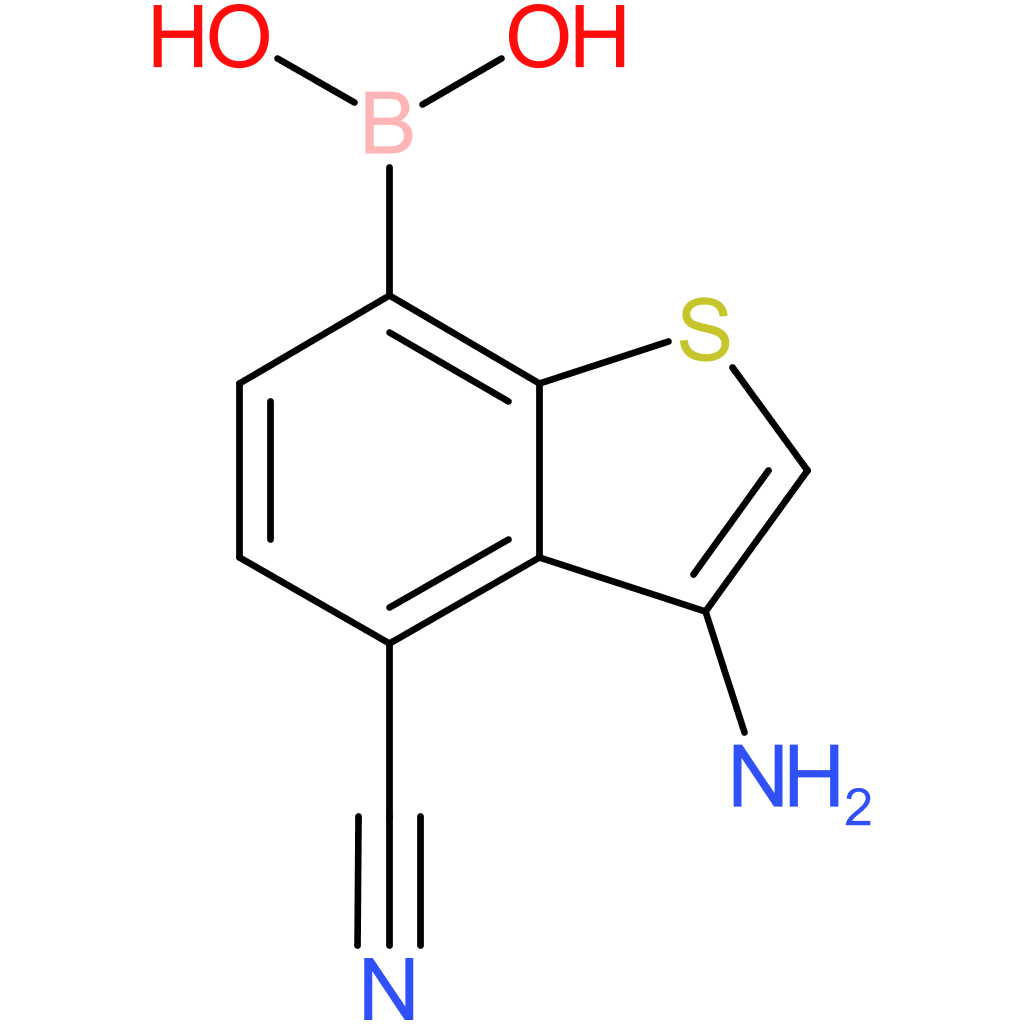 3-amino-4-cyanobenzothiophene-7-boronic acid