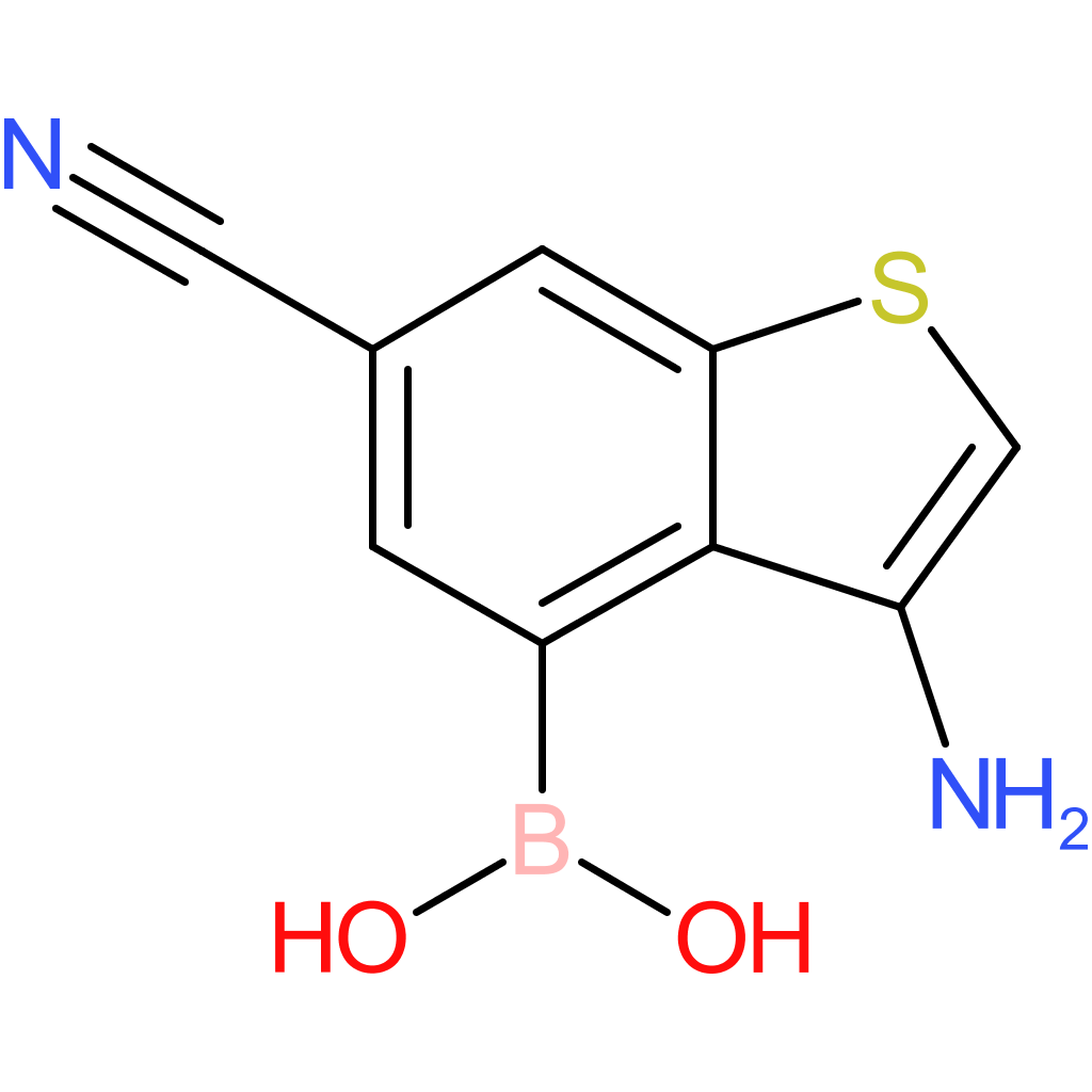3-amino-6-cyanobenzothiophene-4-boronic acid
