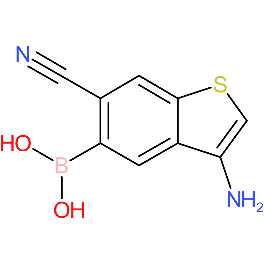 3-amino-6-cyanobenzothiophene-5-boronic acid