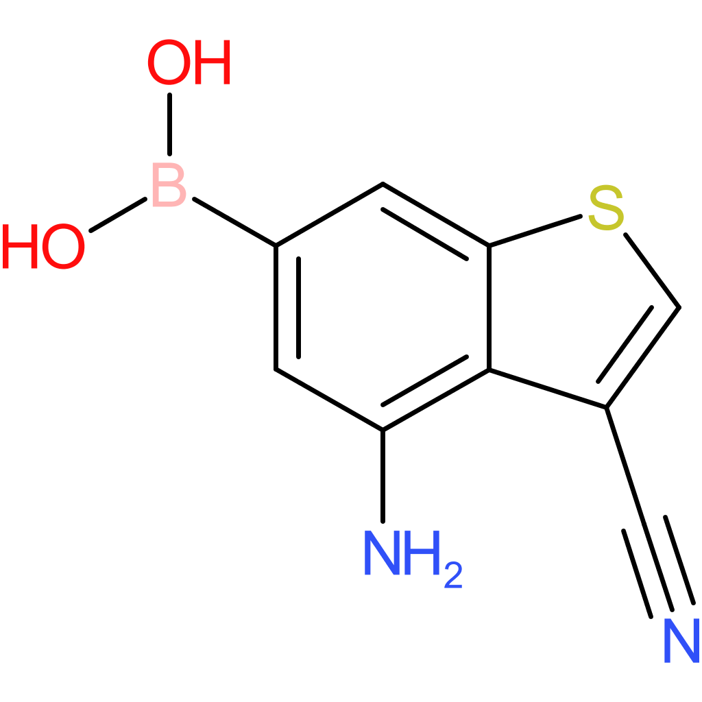 4-amino-3-cyanobenzothiophene-6-boronic acid