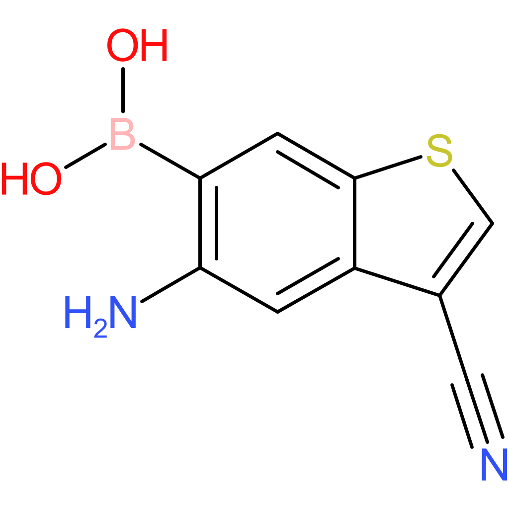 5-amino-3-cyanobenzothiophene-6-boronic acid