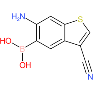 6-amino-3-cyanobenzothiophene-5-boronic acid