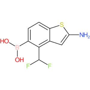 2-amino-4-(difluoromethyl)benzothiophene-5-boronic acid