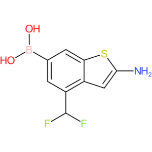 2-amino-4-(difluoromethyl)benzothiophene-6-boronic acid