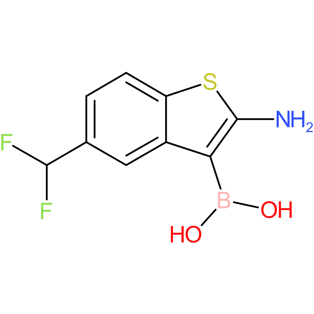 2-amino-5-(difluoromethyl)benzothiophene-3-boronic acid