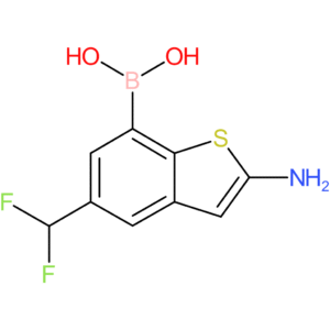 2-amino-5-(difluoromethyl)benzothiophene-7-boronic acid