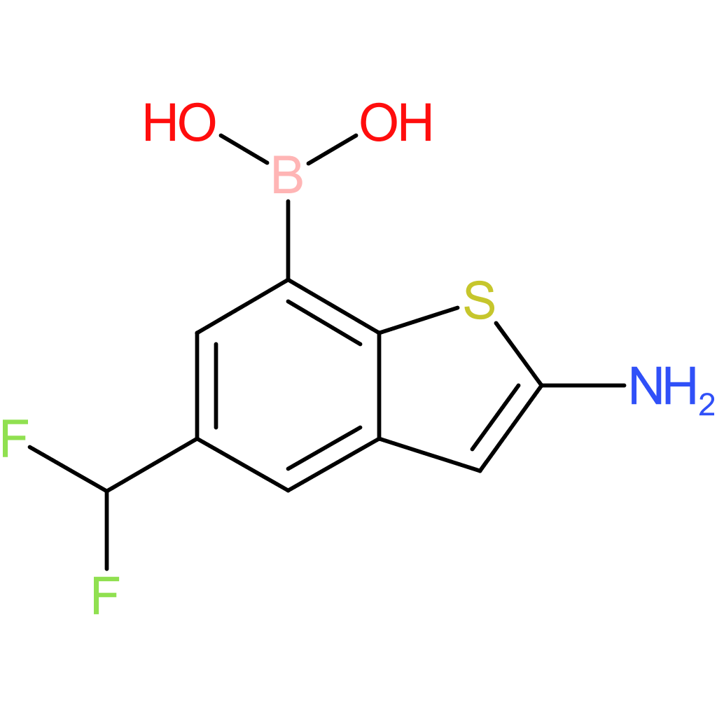 2-amino-5-(difluoromethyl)benzothiophene-7-boronic acid