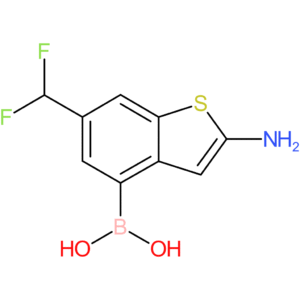 2-amino-6-(difluoromethyl)benzothiophene-4-boronic acid
