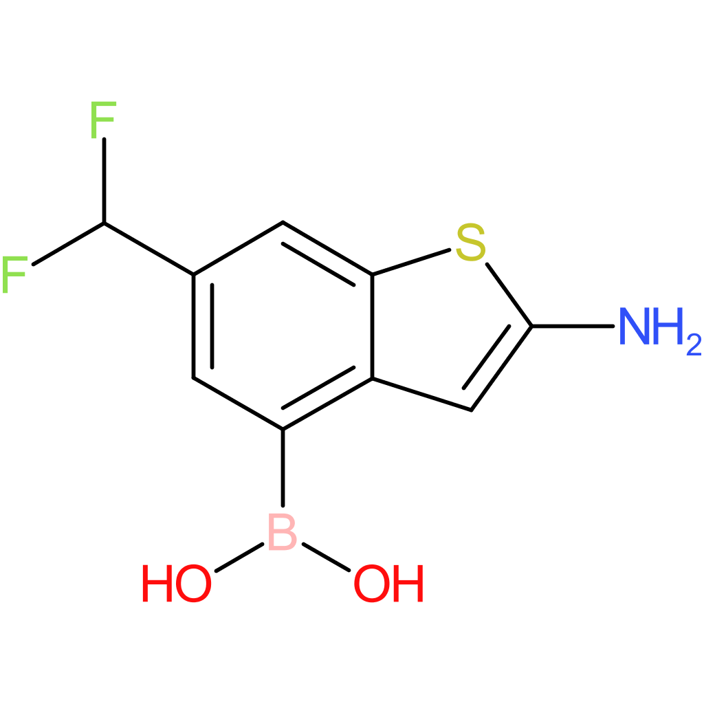 2-amino-6-(difluoromethyl)benzothiophene-4-boronic acid