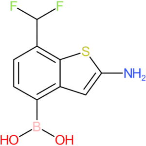 2-amino-7-(difluoromethyl)benzothiophene-4-boronic acid