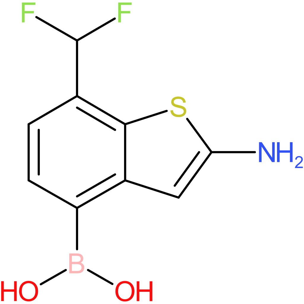 2-amino-7-(difluoromethyl)benzothiophene-4-boronic acid