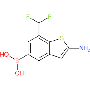 2-amino-7-(difluoromethyl)benzothiophene-5-boronic acid