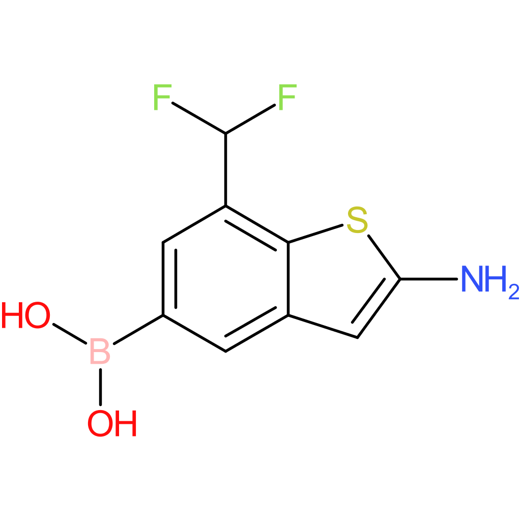2-amino-7-(difluoromethyl)benzothiophene-5-boronic acid