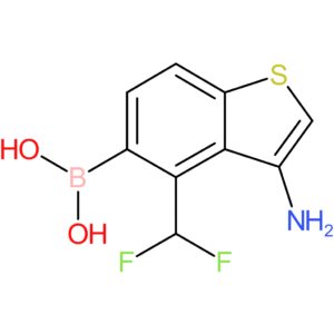 3-amino-4-(difluoromethyl)benzothiophene-5-boronic acid