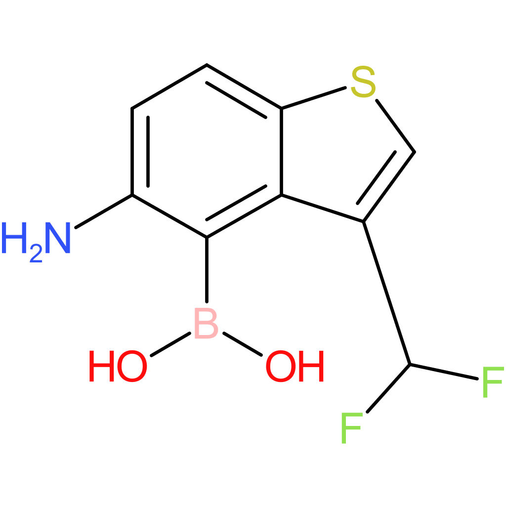 5-amino-3-(difluoromethyl)benzothiophene-4-boronic acid
