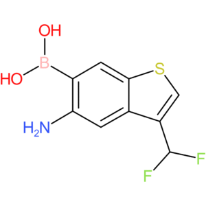 5-amino-3-(difluoromethyl)benzothiophene-6-boronic acid