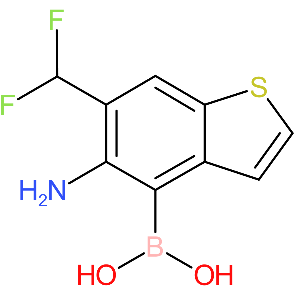 5-amino-6-(difluoromethyl)benzothiophene-4-boronic acid