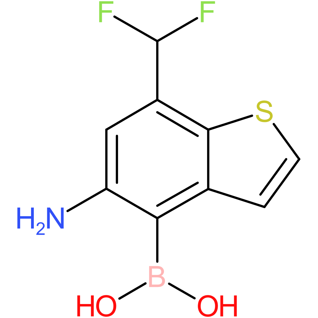 5-amino-7-(difluoromethyl)benzothiophene-4-boronic acid