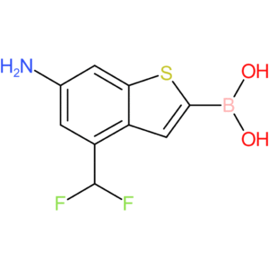 6-amino-4-(difluoromethyl)benzothiophene-2-boronic acid